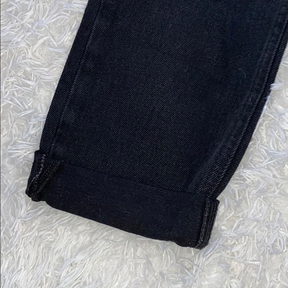 River Island Distressed Black Mom Jeans, New - Picture 7 of 8